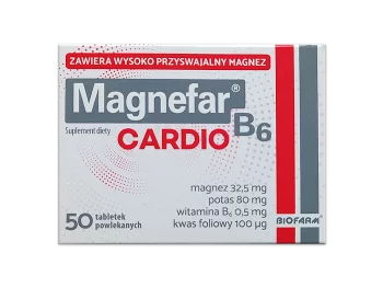 Zdjęcie produktu Magnefar B6 Cardio, tabletki powlekane