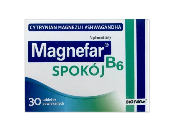 Zdjęcie produktu Magnefar B6 spokój, tabletki powlekane