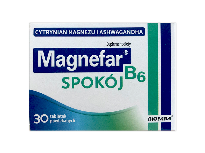 Magnefar B6 spokój, tabletki powlekane