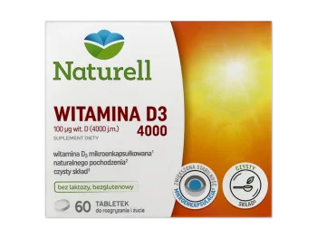 Zdjęcie produktu Naturell Witamina D3, tabletki do ssania, 4000j.