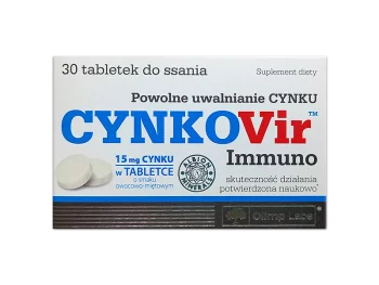 Zdjęcie produktu Olimp Cynkovir Immuno, tabletki do ssania