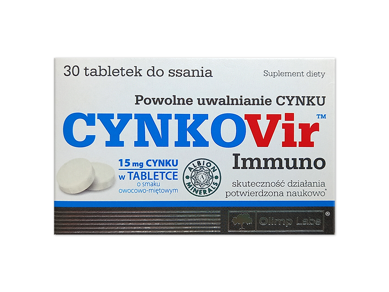 Olimp Cynkovir Immuno, tabletki do ssania