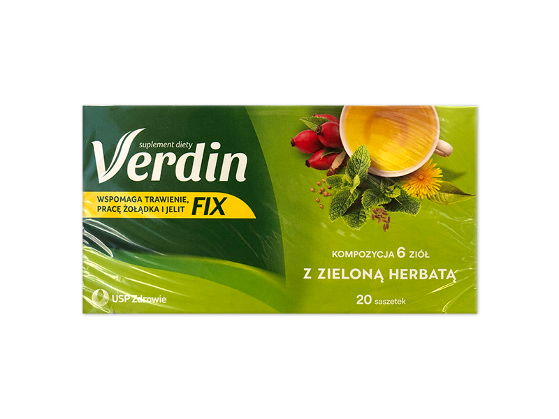 Verdin fix z czarną herbatą, zioła do zaparzania