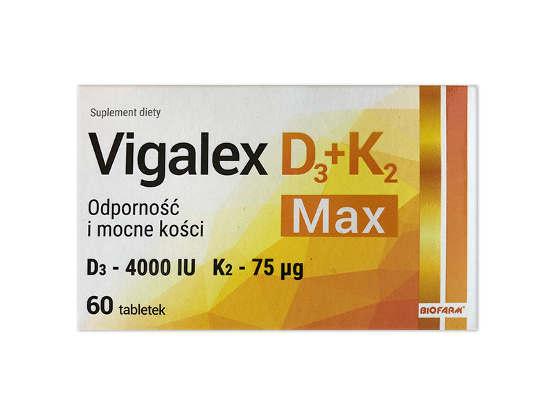 Vigalex D3+K2 Max, tabletki