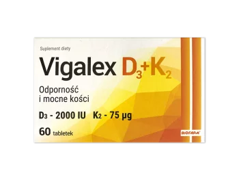 Zdjęcie produktu Vigalex D3+K2, tabletki