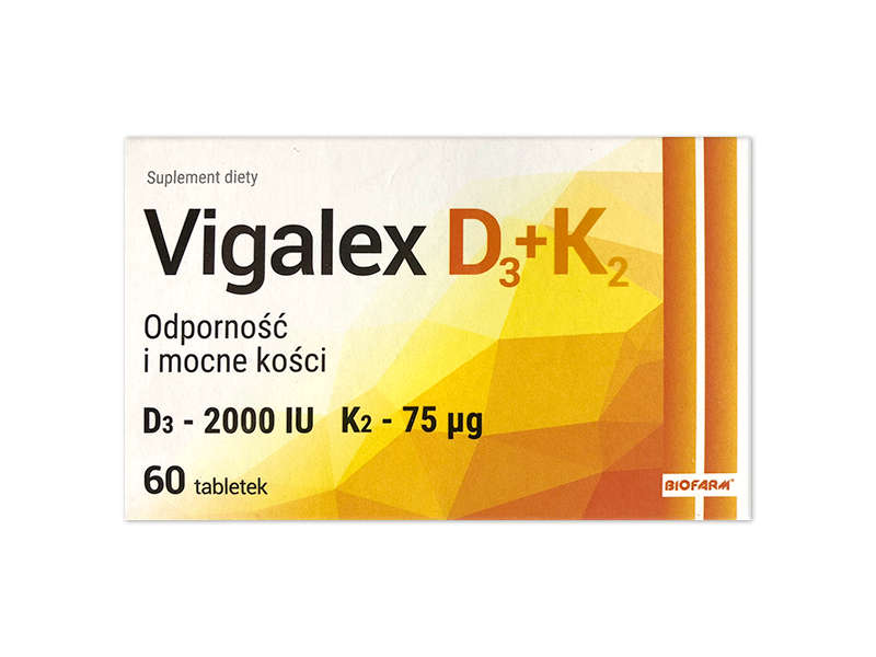 Vigalex D3+K2, tabletki