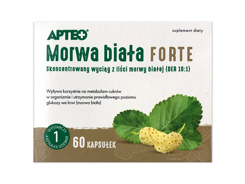 Apteo Morwa biała Forte, kapsułki