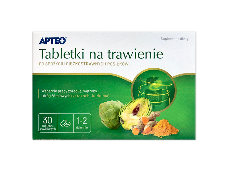 Apteo Tabletki na trawienie, tabletki