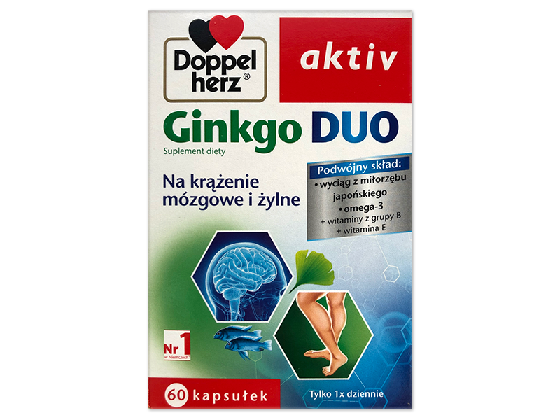 Doppelherz aktiv Ginkgo Duo, kapsułki