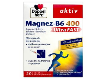 Zdjęcie produktu Doppelherz aktiv Magnez-B6 UltraFAST 400, granulki