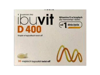 Zdjęcie produktu Ibuvit D, kapsułki twist-off, 400 j.m.