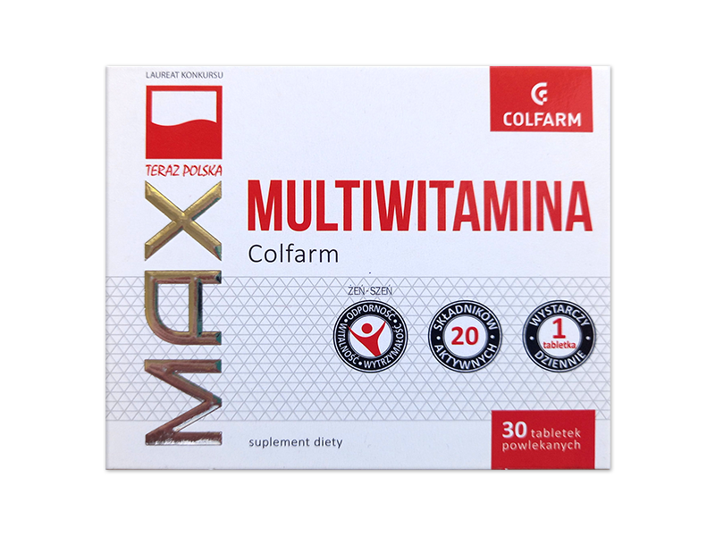 Multiwitamina Max, tabletki powlekane/Colfarm