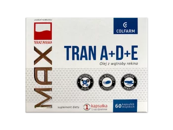 Zdjęcie produktu Tran A+D+E Max, kapsułki