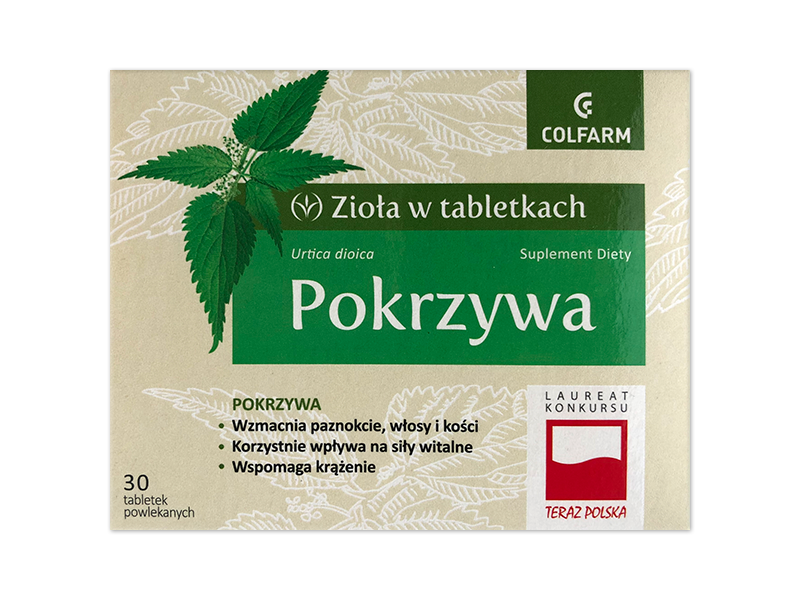 Pokrzywa, tabletki powlekane/Colfarm