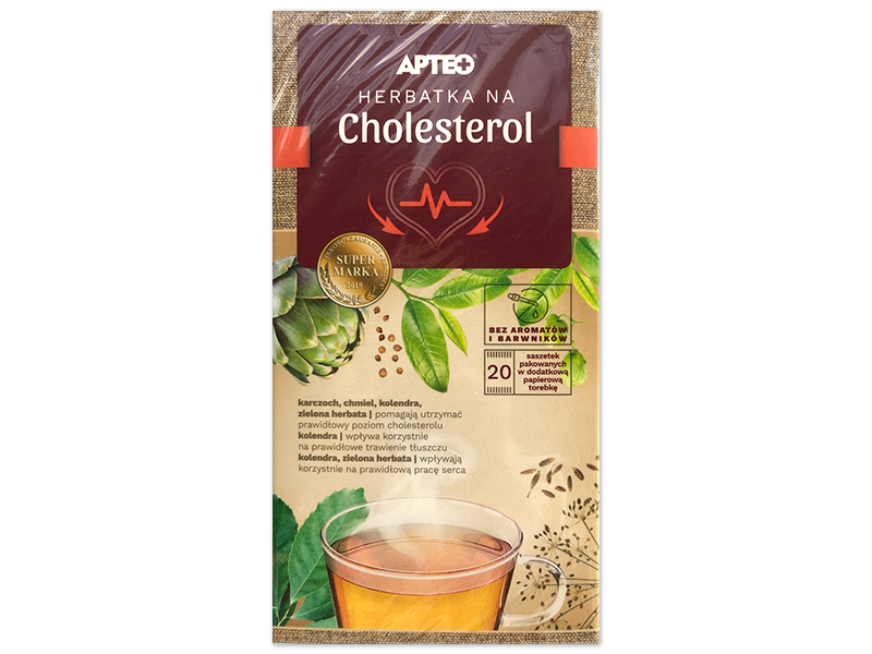 Apteo Herbatka na cholesterol, zioła do zaparzania