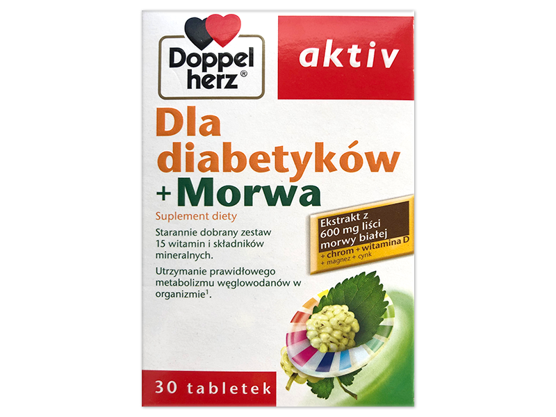 Doppelherz Aktiv Dla Diabetyków + Morwa, tabletki