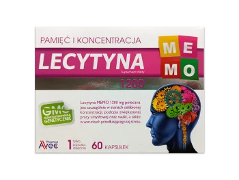 Zdjęcie produktu Lecytyna MEMO, kapsułki, 1200 mg