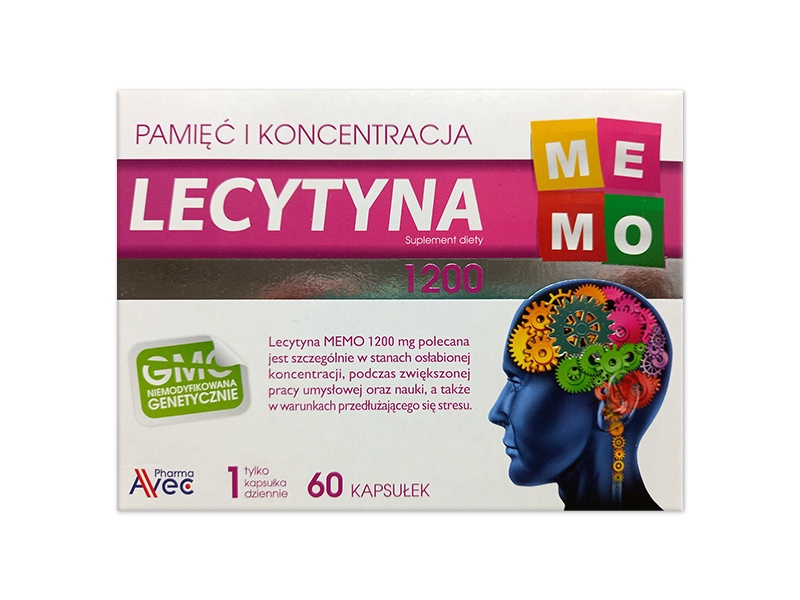 Lecytyna MEMO, kapsułki, 1200 mg