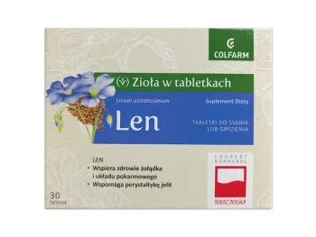 Zdjęcie produktu Len, tabletki do ssania/Colfarm