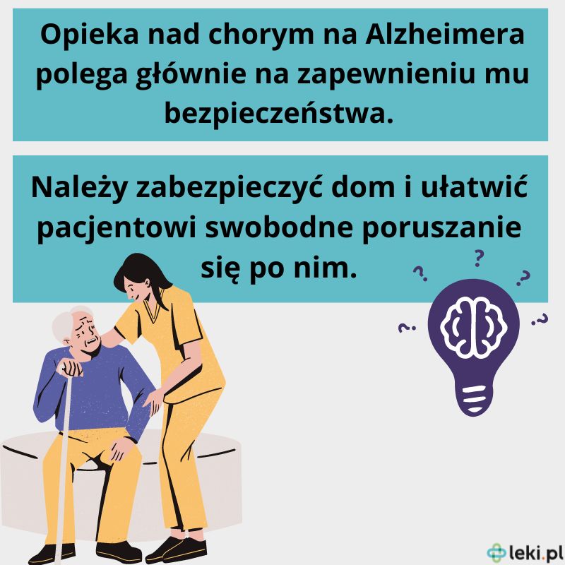 Opieka nad chorym z Alzheimerem.