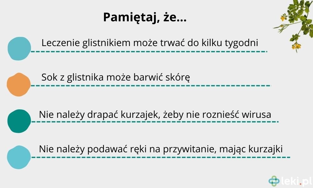 Glistnik na kurzajki. O czym trzeba pamiętać?