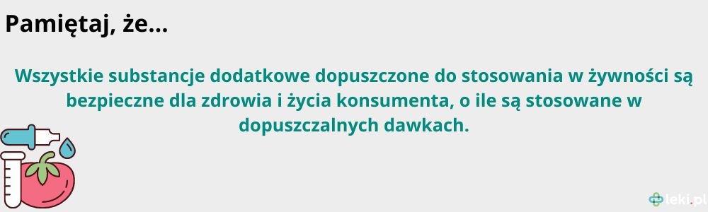 Czy substancje dodatkowe w żywności są bezpieczne?