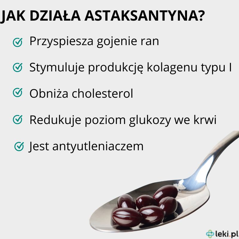 Jakie jest działanie astaksantyny?