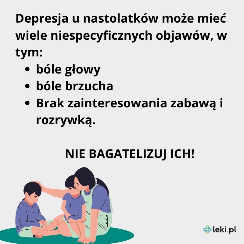 Depresja u nastolatków.