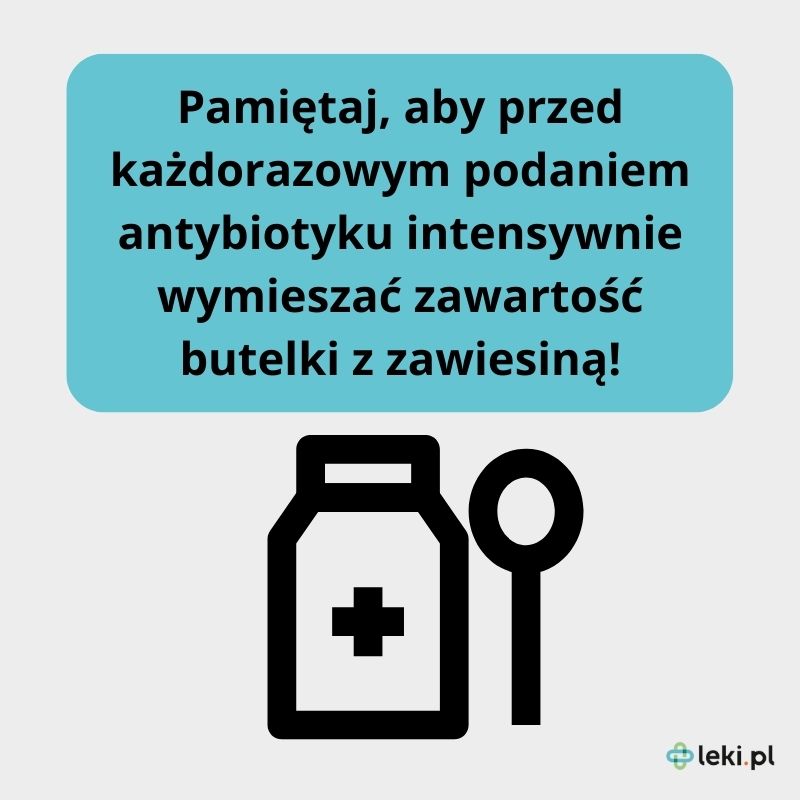 Jak podać antybiotyk w zawiesinie? 