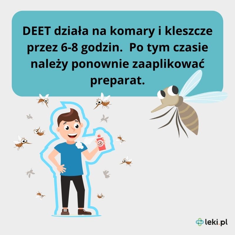 Repelent z DEET na kleszcze i komary — jak stosować? 