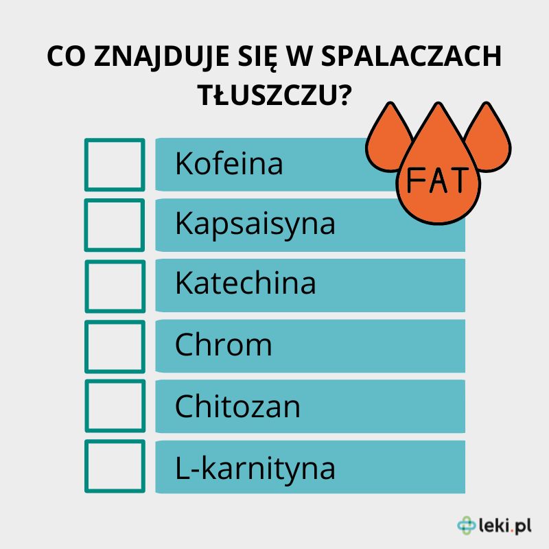 Co zawierają spalacze tłuszczu?