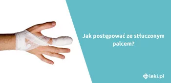 Ilustracja poradnika Co stosować na stłuczenie palca?